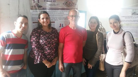Vinícius, Dioelen, Prof. Valter, Carla e Aline - 11º Feira de Sementes Crioulas 2015